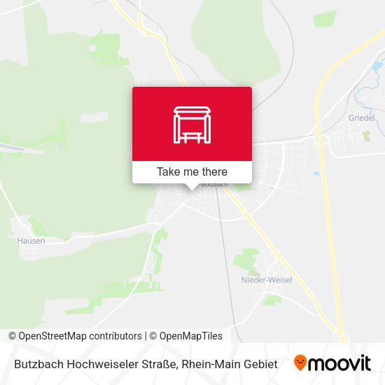 Карта Butzbach Hochweiseler Straße