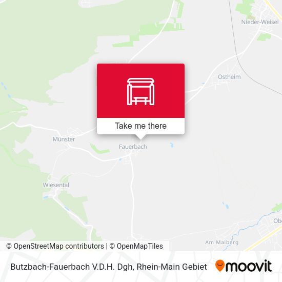 Карта Butzbach-Fauerbach V.D.H. Dgh