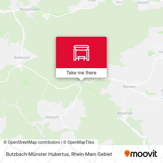 Butzbach-Münster Hubertus map