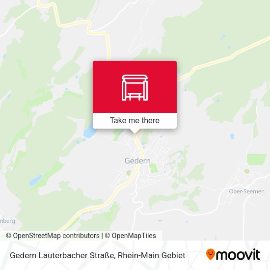 Gedern Lauterbacher Straße map