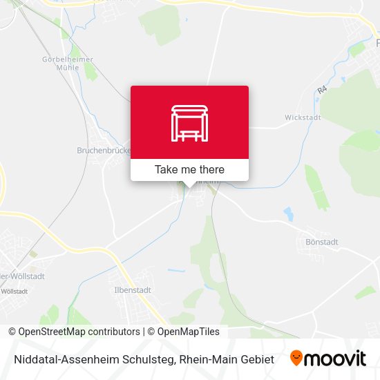 Niddatal-Assenheim Schulsteg map