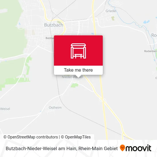Butzbach-Nieder-Weisel am Hain map