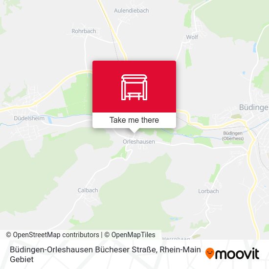 Büdingen-Orleshausen Bücheser Straße map