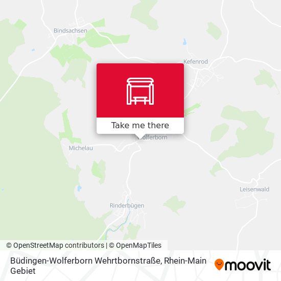 Карта Büdingen-Wolferborn Wehrtbornstraße