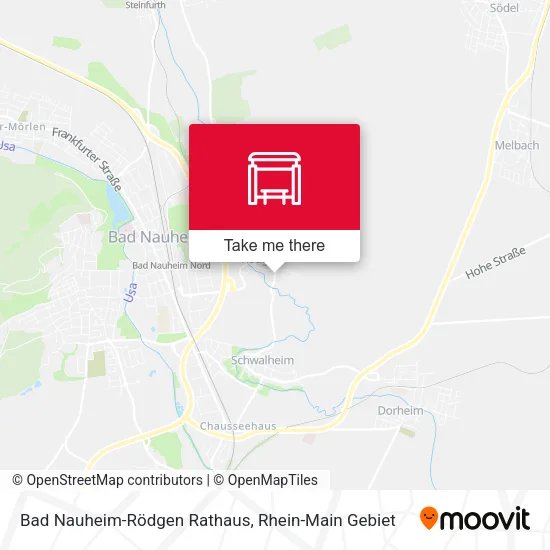 Карта Bad Nauheim-Rödgen Rathaus