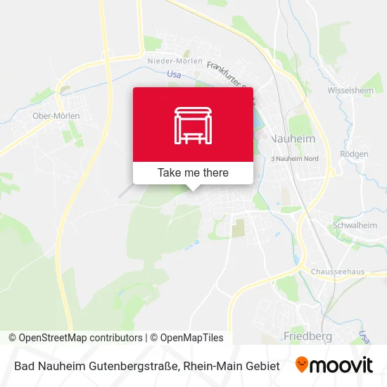 Карта Bad Nauheim Gutenbergstraße
