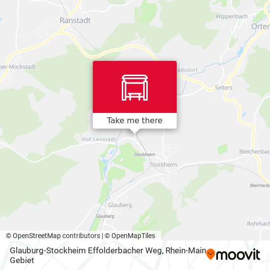 Карта Glauburg-Stockheim Effolderbacher Weg