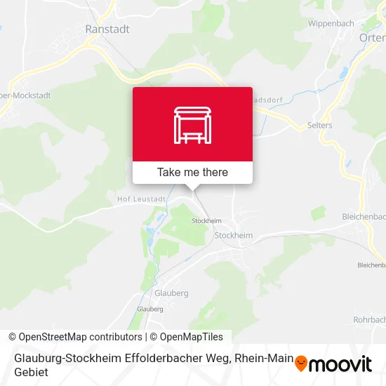 Карта Glauburg-Stockheim Effolderbacher Weg