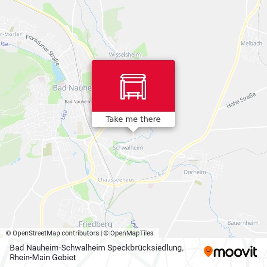 Карта Bad Nauheim-Schwalheim Speckbrücksiedlung