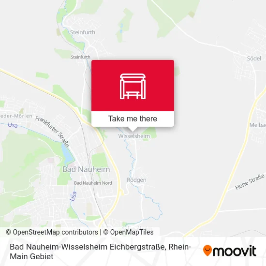 Карта Bad Nauheim-Wisselsheim Eichbergstraße