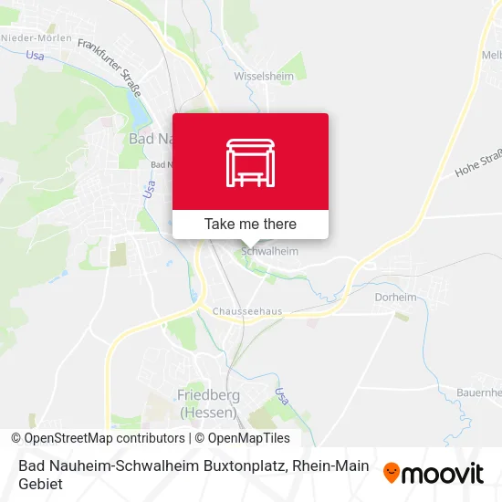 Карта Bad Nauheim-Schwalheim Buxtonplatz
