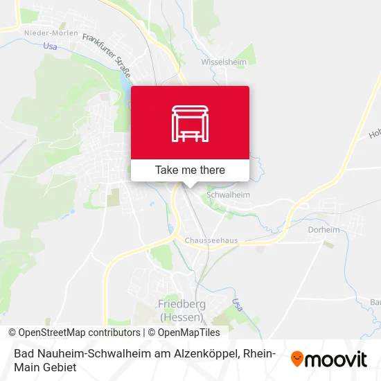 Карта Bad Nauheim-Schwalheim am Alzenköppel