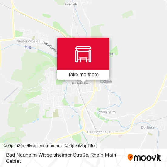 Карта Bad Nauheim Wisselsheimer Straße