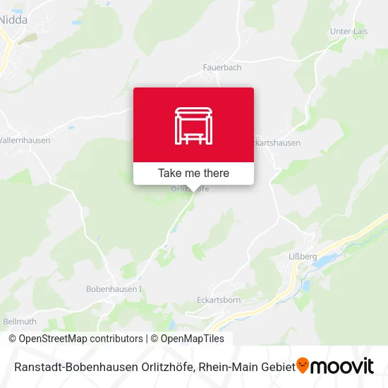 Карта Ranstadt-Bobenhausen Orlitzhöfe