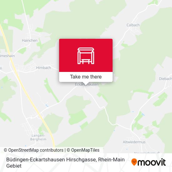 Büdingen-Eckartshausen Hirschgasse map