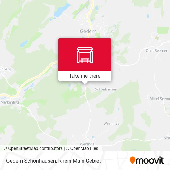 Карта Gedern Schönhausen