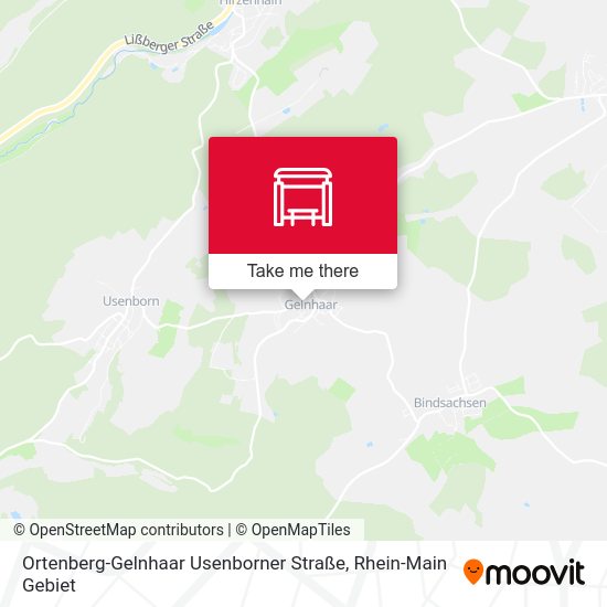 Ortenberg-Gelnhaar Usenborner Straße map