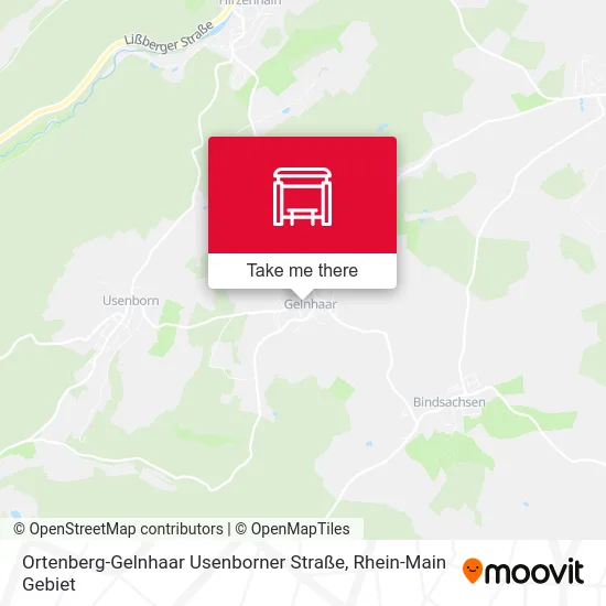 Карта Ortenberg-Gelnhaar Usenborner Straße