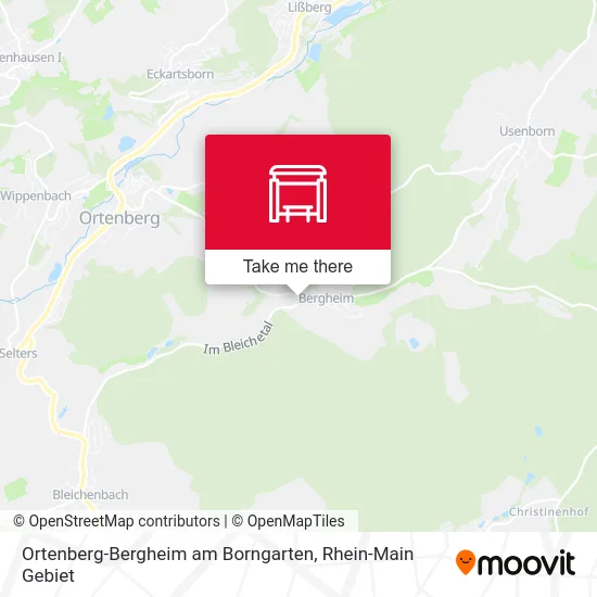 Карта Ortenberg-Bergheim am Borngarten