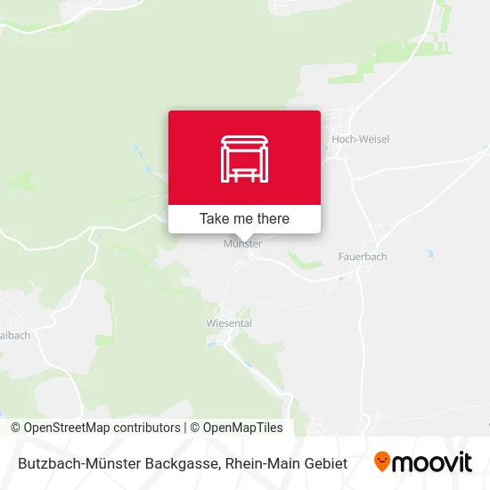 Карта Butzbach-Münster Backgasse