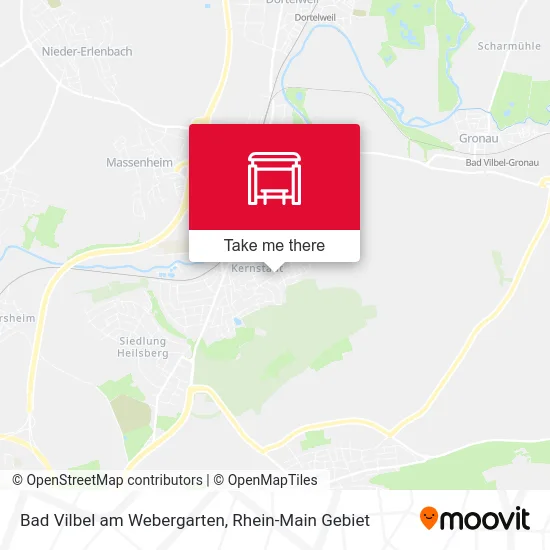 Bad Vilbel am Webergarten map