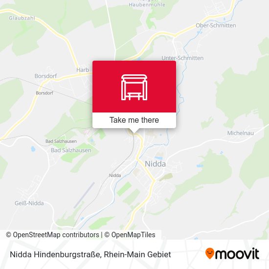 Nidda Hindenburgstraße map