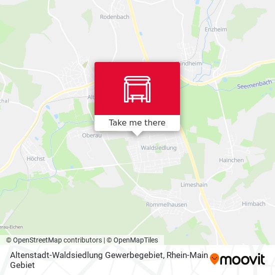 Altenstadt-Waldsiedlung Gewerbegebiet map