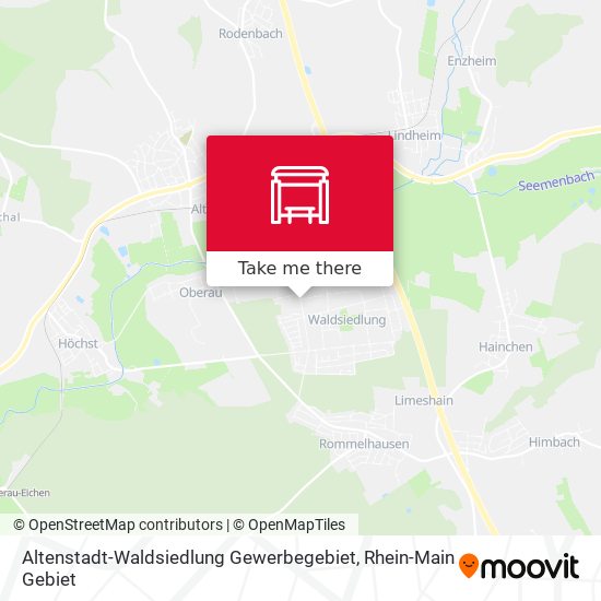 Altenstadt-Waldsiedlung Gewerbegebiet map