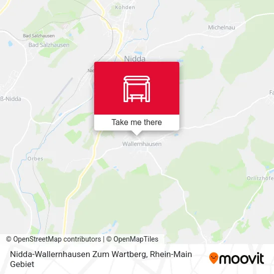 Карта Nidda-Wallernhausen Zum Wartberg