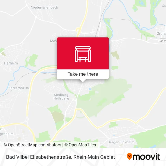 Карта Bad Vilbel Elisabethenstraße