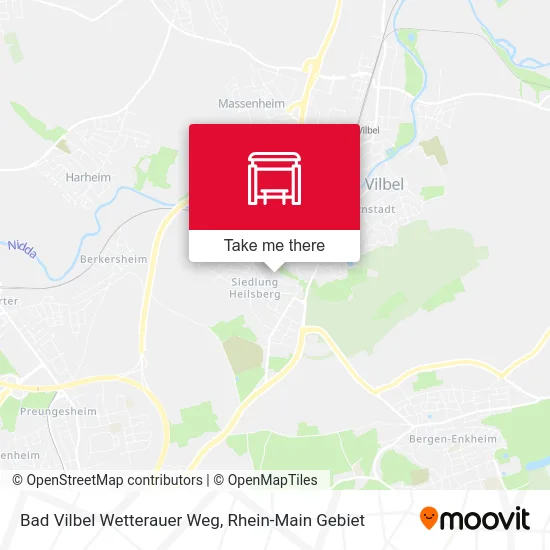 Карта Bad Vilbel Wetterauer Weg