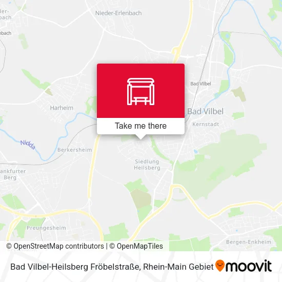 Карта Bad Vilbel-Heilsberg Fröbelstraße