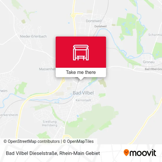 Карта Bad Vilbel Dieselstraße