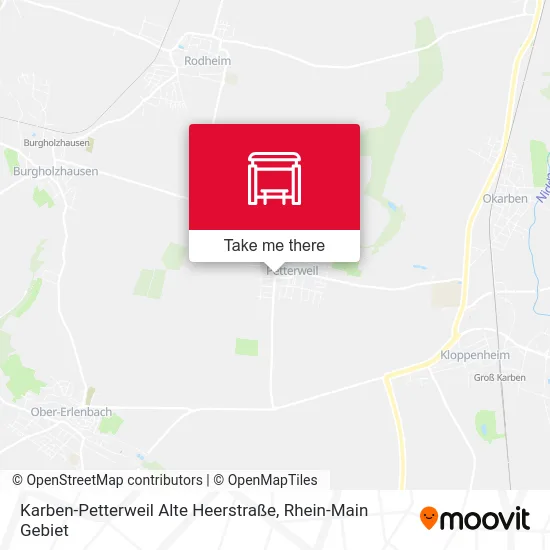 Карта Karben-Petterweil Alte Heerstraße