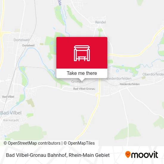 Карта Bad Vilbel-Gronau Bahnhof