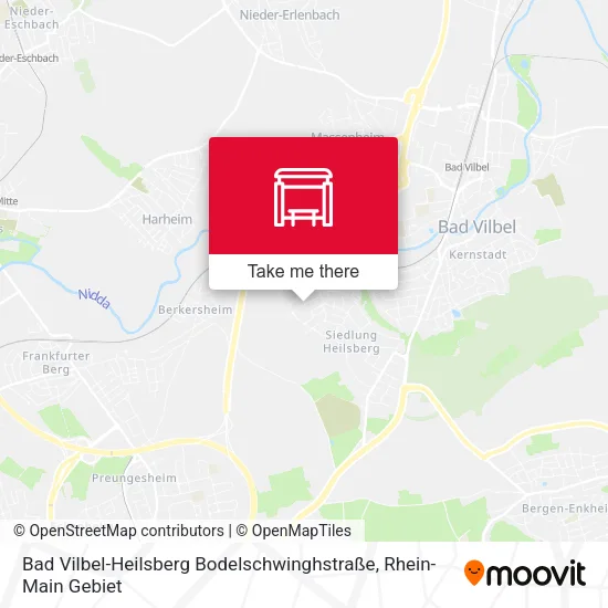 Карта Bad Vilbel-Heilsberg Bodelschwinghstraße