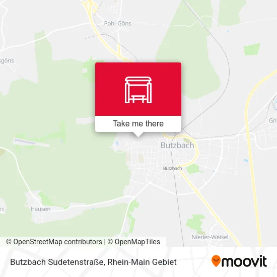 Карта Butzbach Sudetenstraße