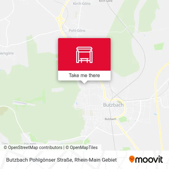 Карта Butzbach Pohlgönser Straße