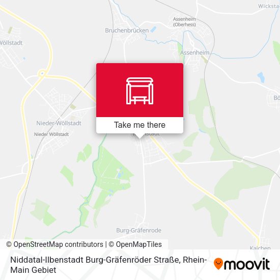 Niddatal-Ilbenstadt Burg-Gräfenröder Straße map