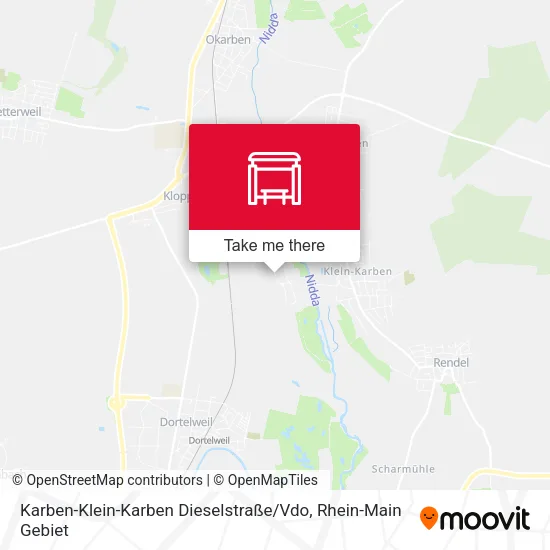 Карта Karben-Klein-Karben Dieselstraße / Vdo