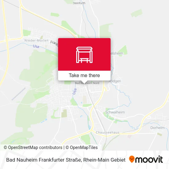 Карта Bad Nauheim Frankfurter Straße