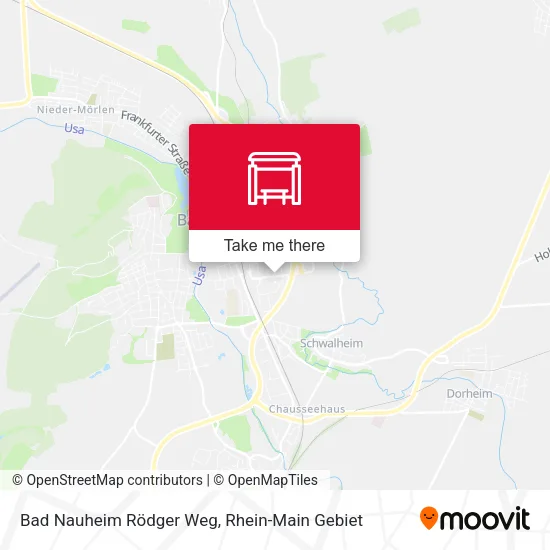 Карта Bad Nauheim Rödger Weg