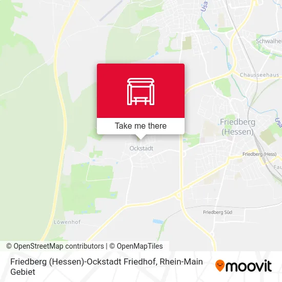 Карта Friedberg (Hessen)-Ockstadt Friedhof