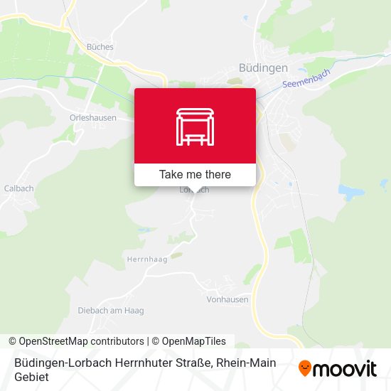 Büdingen-Lorbach Herrnhuter Straße map