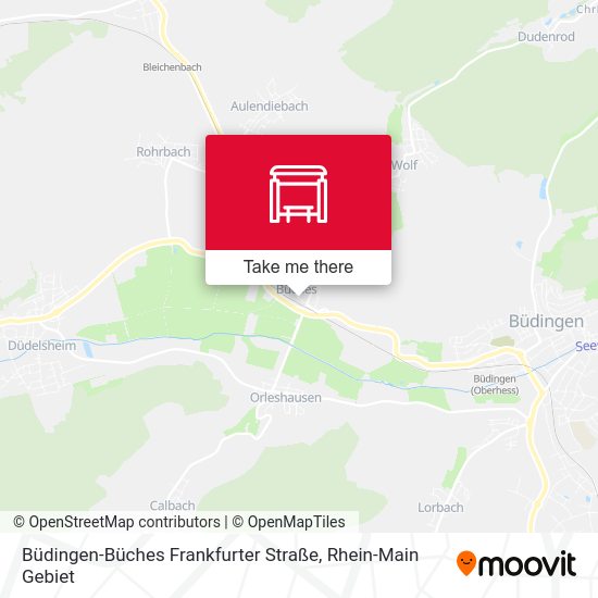 Büdingen-Büches Frankfurter Straße map