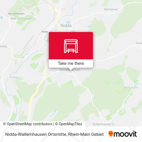 Карта Nidda-Wallernhausen Ortsmitte