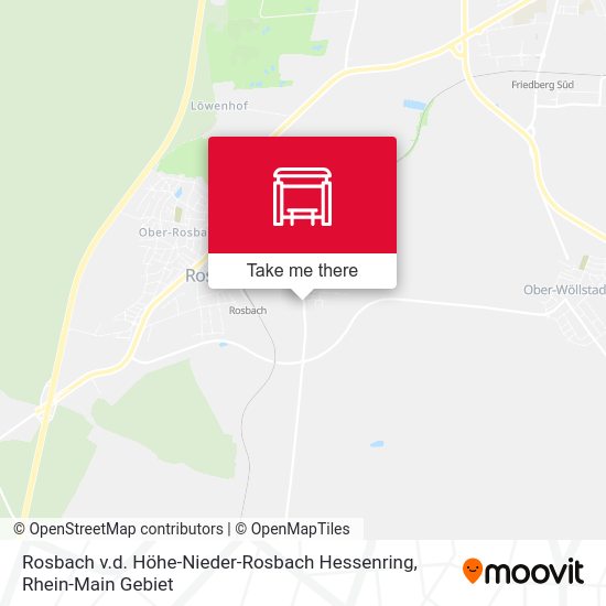 Rosbach v.d. Höhe-Nieder-Rosbach Hessenring map