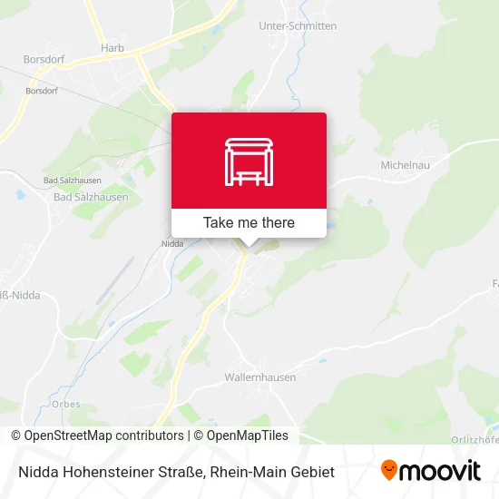 Карта Nidda Hohensteiner Straße