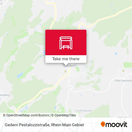 Gedern Pestalozzistraße map