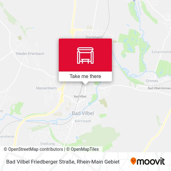 Bad Vilbel Friedberger Straße map
